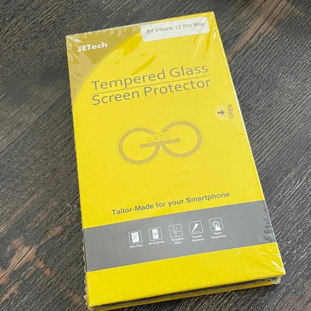 JETech Tempered Glass Screen Protector 3 Pack do iPhone 12 Pro Max